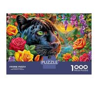 Neon Painted Animal Jigsaw Puzzle for Adults& Kids,1000 Pieces Challenge Toy Home Decoration for Adults& Kids Age 14 Years Up 38x26cm/1000pcs