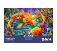 Neon Painted Animal Puzzles 1000 Piece. Impossible Puzzles Challenge Toy for Adults& Kids Age 14 Years Up 52x38cm/1000pcs