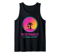 Neon Paradise Love Addiction of the 1980s (Quote & Graphic) Tank Top