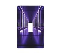 Neon Party Geometric Print Switch Plate Covers,1 Gang Wall Plate Single Toggle Light Switch Cover Plate