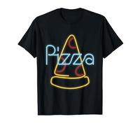 Neon Pepperoni Pizza Sign T-Shirt