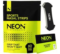 Neon Performance Nasal Strips 60 Pack Black | Nose Strips for Sport & Sleep