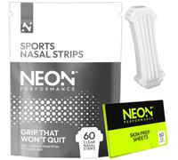Neon Performance Nasal Strips 60 Pack Clear | Nose Strips for Sport & Sleep