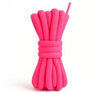 Neon Pink 120cm Long Oval Sports Shoe Laces for Trainers Tennis Sports Basketball Football boots Athletics Runners Sneakers running shoes Half Round Shoelaces