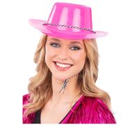 Smiffys Neon Pink Cowboy Hat