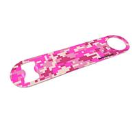 Neon Pink Digital Camo Bar Blade Bottle Opener Full Colour Bar Blade Art Paint Beer Alcohol Bartender Tool