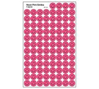 Neon Pink Smiles Reward Stickers