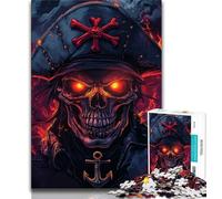 Neon Pirate Captain Jigsaws 1000 Pieces for Teenagers,for Educational Game Challenge Toy for Is Ideal As A Gift for The Whole Family (75x50cm)