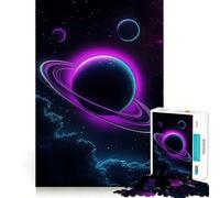 Neon Planet 1000 Piece Jigsaw Puzzles for Adults Brain Workout Toy Peaceful Fun Art Assembly Fine Art Piece (50x75cm)