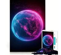 Neon Planet Hard Jigsaw Puzzle for Adults 1000 Pieces Logic Train Toy Peaceful Time Smooth Cut Premium Gift (38x26cm)