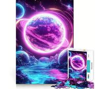 Neon Planet Jigsaw Puzzles for Teenagers 1000 Piece Logic Toy Family Joy Precision Cut (38x26cm)