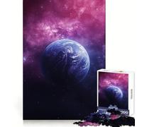Neon Planet Space Hard Jigsaw Puzzle for Adults 1000 Pieces Logic Train Toy Peaceful Time Smooth Cut Premium Gift (38x52cm)
