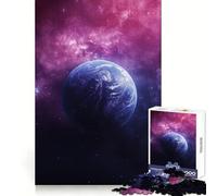 Neon Planet Space Jigsaw Puzzles for Adults 1000 Pieces Reason Skill Toy Tension Relief Exact Cut Cherished Gift (38x26cm)