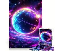 Neon Planet Teenagers Puzzles 1000 Piece Jigsaws Smart Game Calming Play Pattern Assembly Lovely Present (50x75cm)