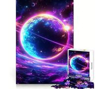 Neon Planet Teenagers Puzzles 1000 Piece Jigsaws Smart Reason Toy Indoor Play Smooth Edge Art Collection Piece (38x26cm)