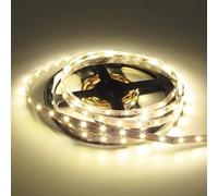 Neon Pop Made in London I Lumos LED Strip Light, 16ft/5M 2835 SMD 300 LEDs 12V Flexible Cuttable Waterproof LED Tape for Bedroom Kitchen Cabinet Wardrobe TV (No Power Supply/Plug) (Warm White)