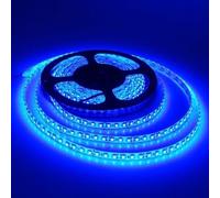 Neon Pop Made in London I Lumos LED Strip Light 9.6W/m, 16ft/5M 2835 SMD 600 LEDs 12V Flexible Cuttable IP20 LED Tape for Bedroom Kitchen Cabinet Wardrobe TV (No Power Supply/Plug) (Blue)