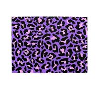 Neon Purple Pink Leopard Animals Print Adults 500 Pieces Puzzles-Jigsaw Wooden Puzzle for Adults Elderly