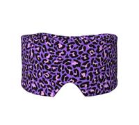 Neon Purple Pink Leopard Animals Print, Full Eye Covers Light Blocking Eye Mask Sleep Eye and Ear Muffs