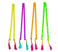 Neon PVC Plastic Dandiya Sticks for Dance Garba Sticks for Navratri Celebration kolattam Sticks for Dance Large Size 14.4 Inches Set of (2)