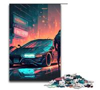 Neon Race Jigsaw Puzzles for Adults Piece Jigsaw Puzzles for Adults for Teenagers Family Game Night Brain-Challenging Gift Idea 1000 PCS(75x50cm)