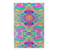Neon Rainbow Colorful Tie Dye, Jigsaw Puzzles 1000 Pieces, Wooden Jigsaw Family Game Wall Decor for Adults Teens