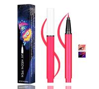Neon Red UV Glow Eyeliner & Face Paint Pen - Waterproof Quick-Dry Fluorescent Red Marker for Kids & Adults, Fine-Tip UV Liner for Festivals, Raves, Club Nights & Creative Face Body Art