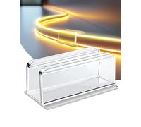 Neon Rope Light Clips Mounting - 24 Pcs Clear Waterproof LED Strip Clip Brackets - Adhesive Wall Mount Holder for Govee and Other Neon LED Lights Strips