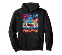 Neon Sail The Skies Of Creation Design Pullover Hoodie