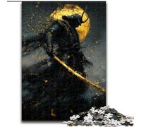 Neon Samurai Warrior War 1000 Piece Jigsaw Puzzles for Adults Gifts, Educational Stress Relief Toy for Is Ideal As A Gift for The Whole Family (26x38cm)