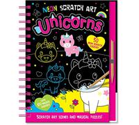 Neon Scratch Art Unicorns