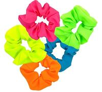 Neon Scrunchies for Hair 80s, Neon Hair Accessories Scrunchy Elastic Hair Bands Hair Elastics Tie Ponytail Scrunchies Hair Scrunchies for 80s Party Outfit 80s Workout Costume Neon Accessories