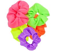 Neon Scrunchies for Hair, Neon Accessories for Hair, Neon Scrunchie, Scrunchy Elastic Hair Bands, 80s Neon Hair Accessories, Scrunchies for Women