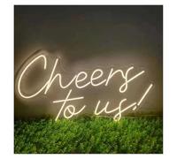 Neon Sign Cheers To Us for Neon Sign Led Decor For Lover Letter Wall Party Wedding Engagement Valentine's Day