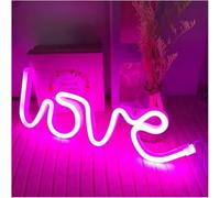Neon Sign Colorful Letters Indoor for neon Lights Love Shape Night Powered Nightlight For Wedding(Purple)