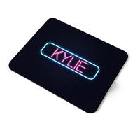 Neon Sign Design Kylie Name Flexible Rectangle 5mm Rubber Mouse Mat Pad Office Home Novelty Printed Desk Accessory #353189