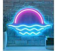 Neon Sign For neon Lamp for sunrise Sunset for Powered Dimmable for Shop Gym Wall Bedroom Office Party Decor