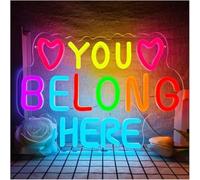 Neon Sign For neon Lamp You Belong Here for Sign Colorful for Light 23x32cm