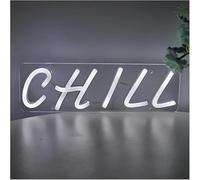 Neon Sign For Neon Sign CHILL For, Cool White Light, For Room, Party, Wall Decoration, 26.8cm×8.2cm