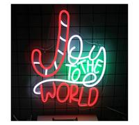 Neon Sign Joy To The World for neon Sign for Powered Led Lights 42cm×32cm