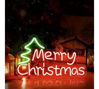 Neon Sign, LED Acrylic Dimmable Light with Elk Horn for Wall Decor - Merry Christmas Festival Lamp for Home, Party, Club, Restaurant