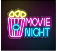 Neon Sign Movie Night for neon Light LED Cinema Party Restaurant for cafe Tavern Club Room Wall Decoration