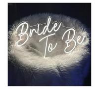 Neon Sign Party Decoration Bride To Be Neon Light Signs USB Powered Adjustable Brightness LED Letter Neon Lights Suitable For Home Party Decor(A,50CM)