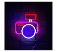 Neon Sign Party Decoration Camera Led Neon Lights, Usb Power Supply, Wall Art Lights, Game Room, Party Decoration Lights 23.2cmх22.7cm