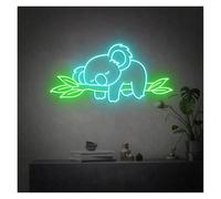 Neon Sign Party Decoration Koala Bear Neon Sign Cute Animals LED Light USB Powered For Bedroom Holiday Children Party Game Room Wall Decor 50cmx25cm(H)
