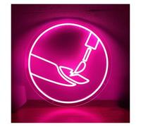 Neon Sign Party Decoration Nail Artist Neon Signs, USB Powered Nail Neon Lights, Beauty Salon Decor, Beauty Room Wall Art, Makeup Neon Sign(35CM)