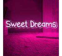 Neon Sign Personalized Sweet Dreams Room Decorations Led Signs for Wall Decor Led Neon Signs Light, Led Lights For Bedroom Wall for Bedroom Home Game Room Bar Salon Birthday Party Business