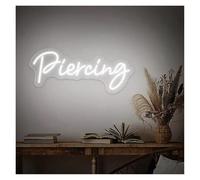 Neon Sign "Piercing" LED for Neon Lights for usb Powered Wall Mounted For Tattoo Studios Beauty Shops Business Sign 19.7cmx49cm