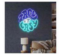 Neon Sign Take It Easy for neon Signs for usb Powered Adjustable Brightness Letter for Lights Suitable(C,25cmx25cm)
