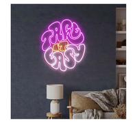 Neon Sign Take It Easy for neon Signs for usb Powered Adjustable Brightness Letter for Lights Suitable(B,25cmx25cm)